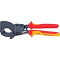 Knipex KNIPEX® 95 36 250 SBA Insulated Cable Cutters-Ratcheting Type- 1,000V Comfort Grip 10" OAL 95 36 250 SBA